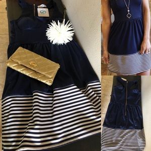 Navy Stripe Bottom Sundress NWT